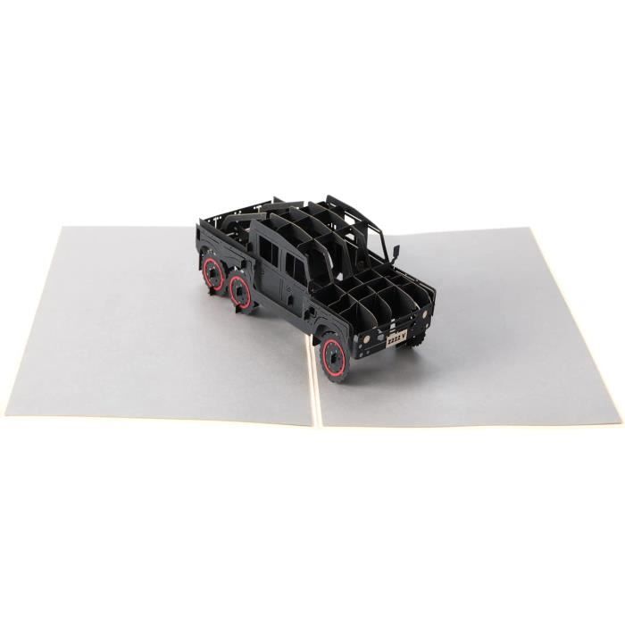 Carte Pop Up Carte De Camion De Fleurs Vintage Carte Cadeau 3D Pour Un
