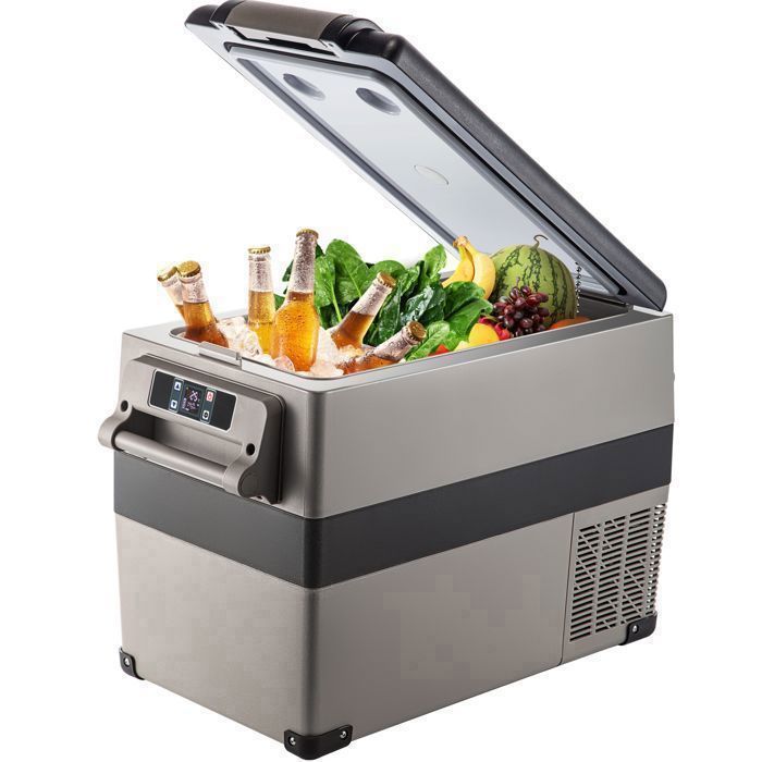 Glacière Électrique Voiture VEVOR 45W Réfrigérateur Portable à Compression405L Mini Frigo 69x35x46 cm Glacière Électrique