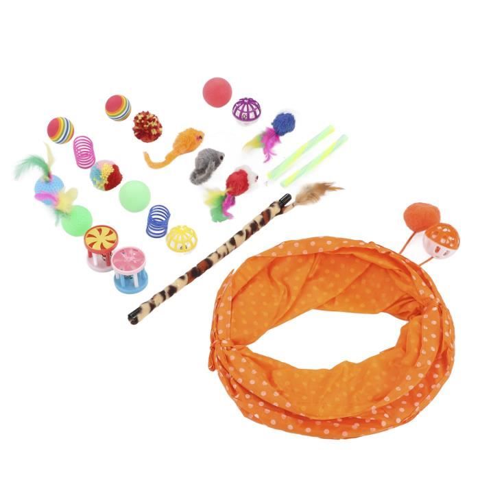 Bâton Teaser Pour Chat Avec Frange Et Pompon – Jouet Interactif Pour Stimuler L’instinct De Chasse Et Divertir Votre Félin
