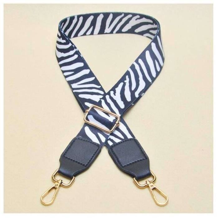 Sangle Réglable Allzedream Pour Sac - 3.8cm X 78-140cm - Polyester, Mousquetons Noirs - Rechange Bandoulière