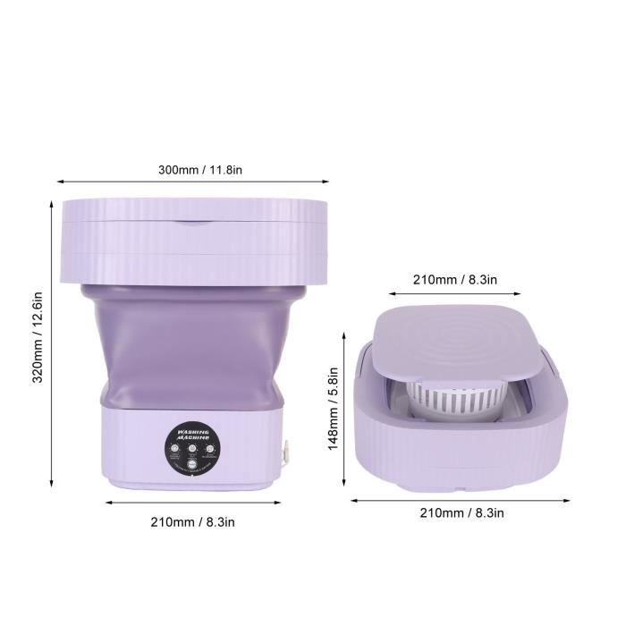 Mini Lave-linge Pliable - Pour Sous-vêtements, Chaussettes, Vêtements Bébé - Idéal Voyage Et Petit Espace - 11