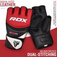 Gants MMA RDX, gants de combat en cage, gants de Muay Thai pour le sparring, boxe combat gant pour le grappling, rouge-1