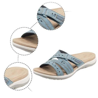 Sandales Compensées Femme été – Confort Orthopédique, Semelle Antidérapante, Style Chic Décontracté