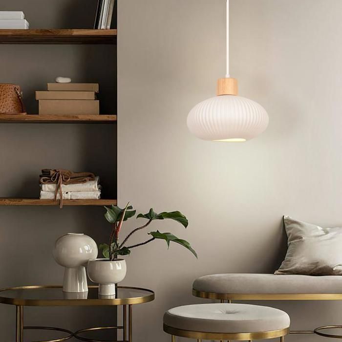 TOKTOP 2 Pack Lustre Salon Moderne, Forme de Fleur Abat-Jour en