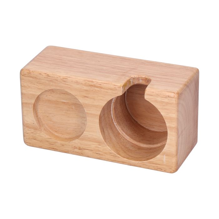 Support de porte-filtre à café en bois - ATYHAO - Compatible avec café moulu - Blanc
