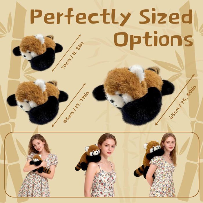 Runkoyea Animaux en Peluche Lestés pour en-fants Et Adultes - Panda Lesté pour Soulager L'anxiété, Pookie Le Panda Peluche Lestée, Hugging Coussin