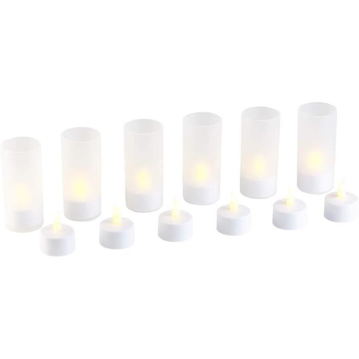 12 bougies chauffe-plat LED rechargeables de luxe - NU PUUR & GROEN B.V.