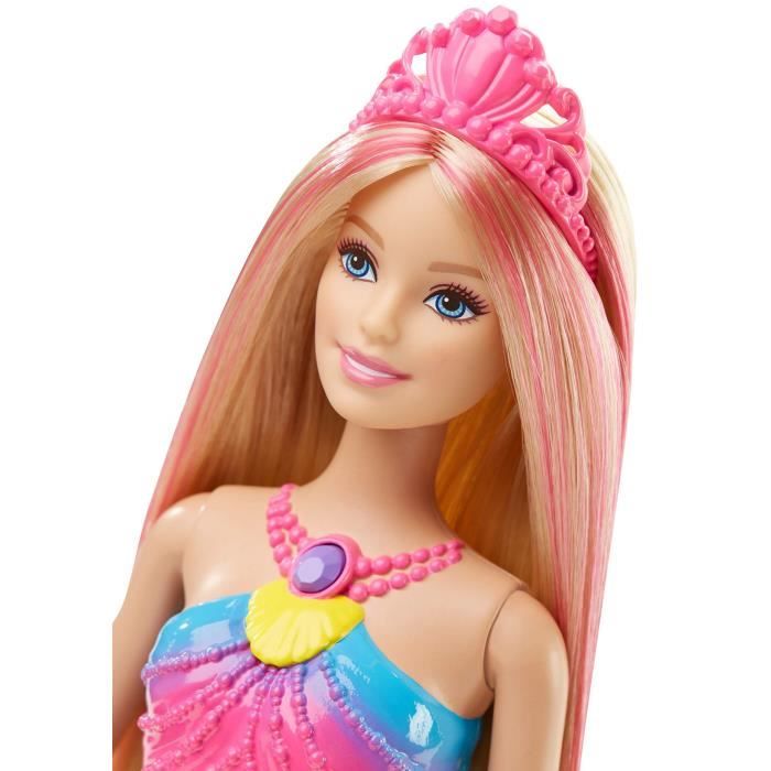 Barbie couleur et lumiere sirene clearance