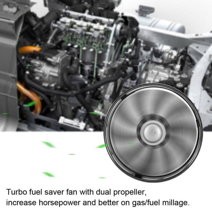 Turbine de suralimentation 64 mm pour voiture, turbine d'admission d'air, ventilateur turbo économiseur de carburant, compatible avec le tuyau d'admission d'air