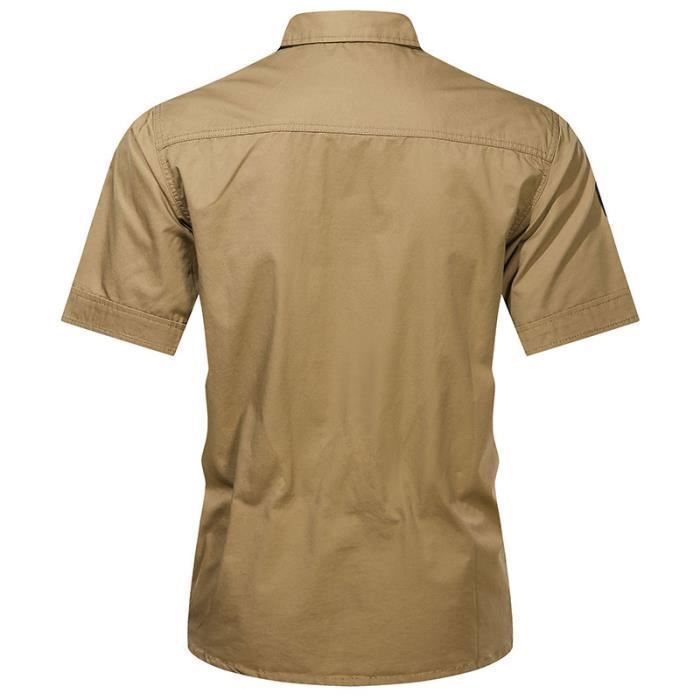 Chemise militaire homme manche courte 2025
