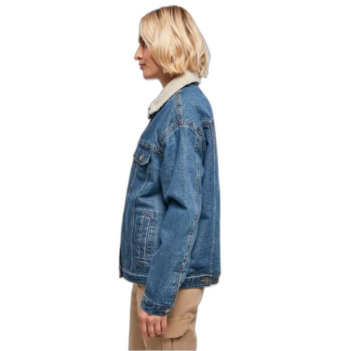 Veste en jean hotsell bleu marine femme