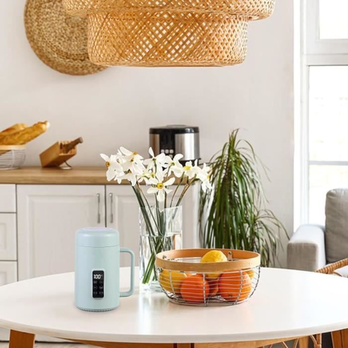 Mini Cuisinière Électrique Tout-en-Un 1L – Pot Anti-adhésif Multifonction Avec Couvercle Verre & Support Téléphone, Idéale Pour Ramen, Camping & Bureau