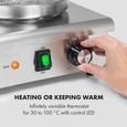 Klarstein Wurstfabrik  Pro 600 Machine à hot dogs 600W - Capacité 5L - Température réglable en continu 30-100°C - Verre & inox-2