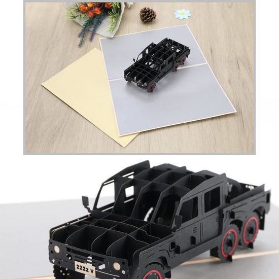 CraftWerk Carte pop-up 3D Fleurs de cerisier Carte de bon pour mariage
