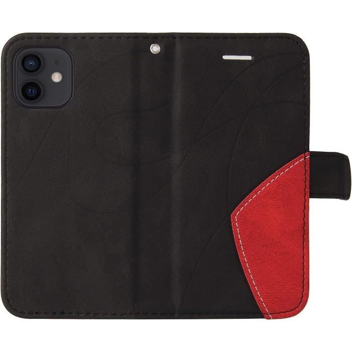Coque Portefeuille IPhone 17 - Fermeture Magnétique, Support Intégré - Porte-cartes - Vert