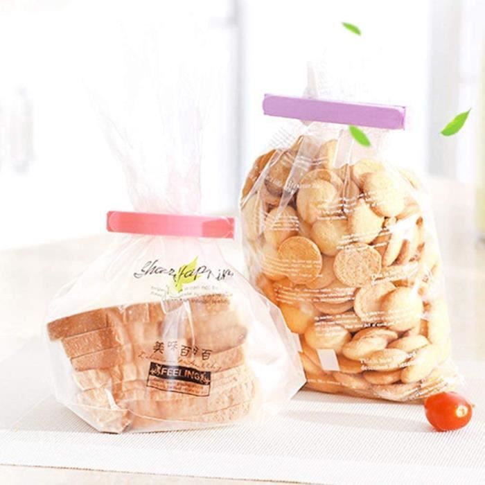 Clips De Fermeture Plastique – Lot De 36 Pinces (6 à 14 Cm), Pour Sachets Alimentaires, Rangement, Voyages