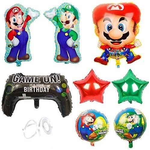 Lot de 28 ballons Super Mario pour anniversaire Thème Super Mario 30,5 cm  Pour décoration de fête d'anniversaire 685