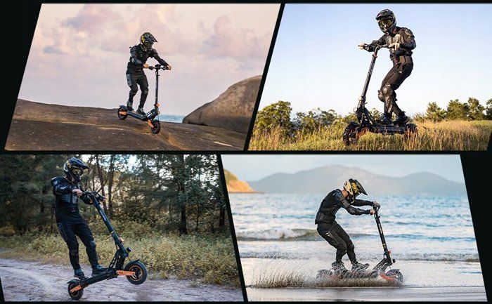 Trottinette électrique Tout-terrain Pliable - Moteur 800W à 3000W - Autonomie 55-85km - Pneus 10.5 Pouces