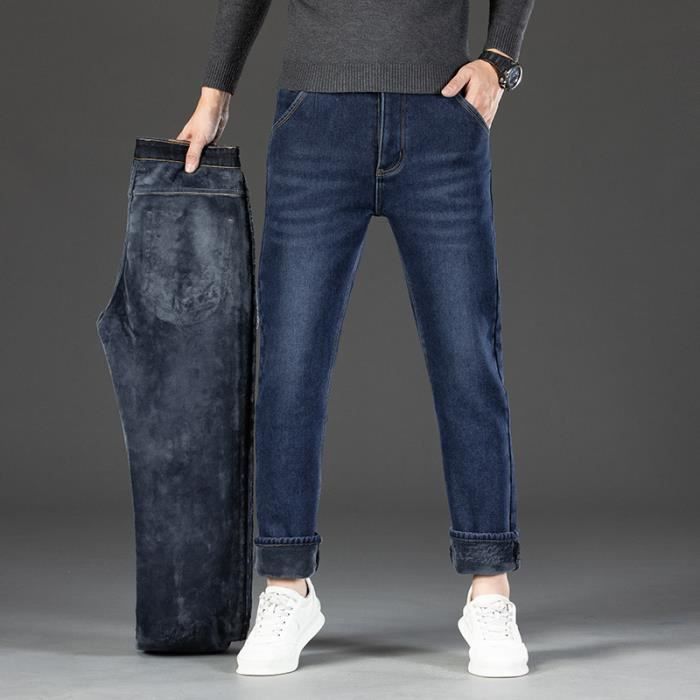 Jean doublé polaire homme on sale