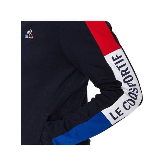 Sweat Le coq sportif TRI FZ Bleu marine Col montant Fermeture zippee Poches passepoilees Bleu marine Cdiscount Pret a Porter