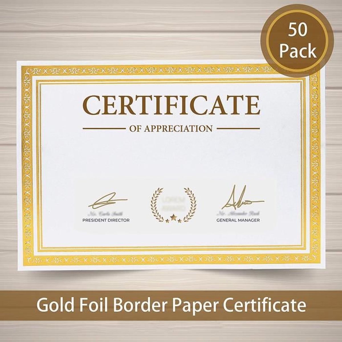190 g/m² 50 feuilles de papier pour certificat DIN A4 Acte Square