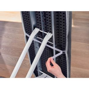 Housse De Table à Repasser Euroflex Noir - Ignifugée, Molleton 400g/m² - 106x44cm - Compatible Tables Vapeur