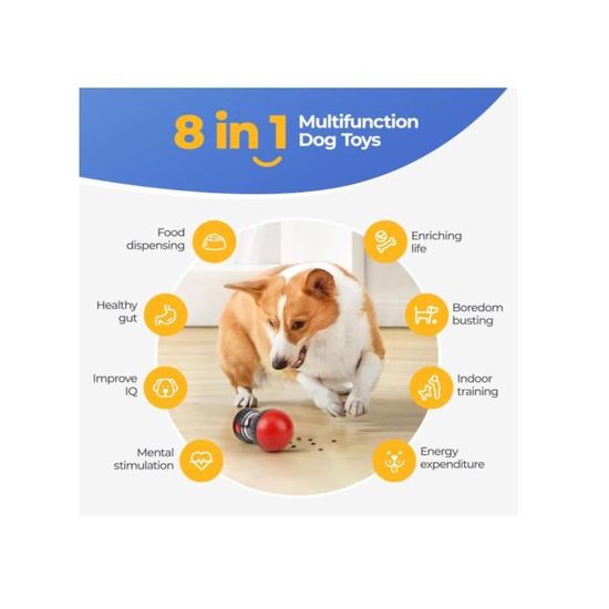 Jouet Interactif Réglable Pour Chien - Distributeur De Nourriture