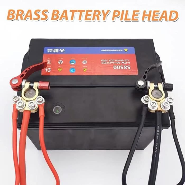 Lot De 2 Connecteurs De Batterie Rapides 120 A, Bornes De Batterie Haute Intensité 120 A 600 V