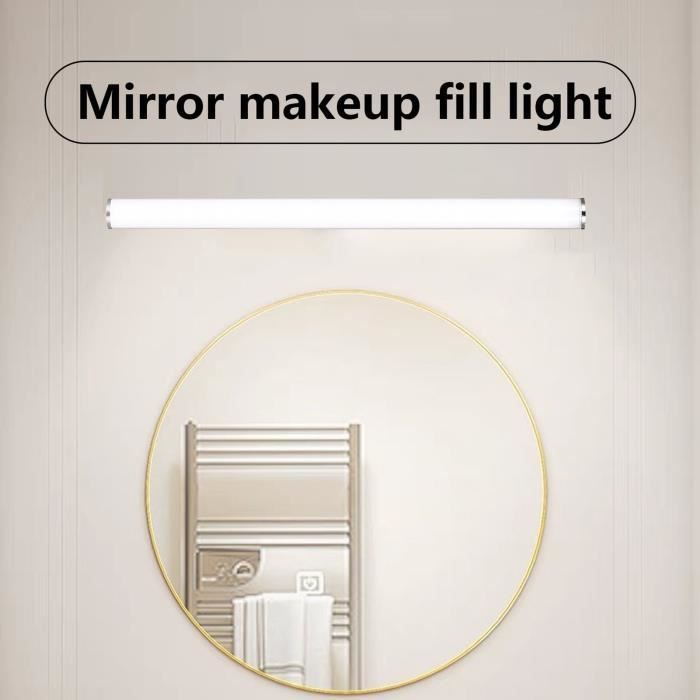 Waneway Miroir De Courtoisie éclairé Avec Ampoules LED Intensité Réglable 12 X 3 W Et Touch