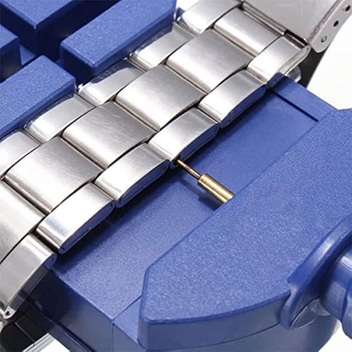 Kit Réparation Bracelet Montre MMOBIEL - Outil Chasse-Goupille Ajustable + 4 Broches - Professionnel