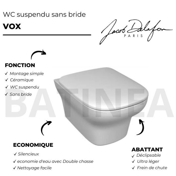 Abattant wc descente progressive best sale