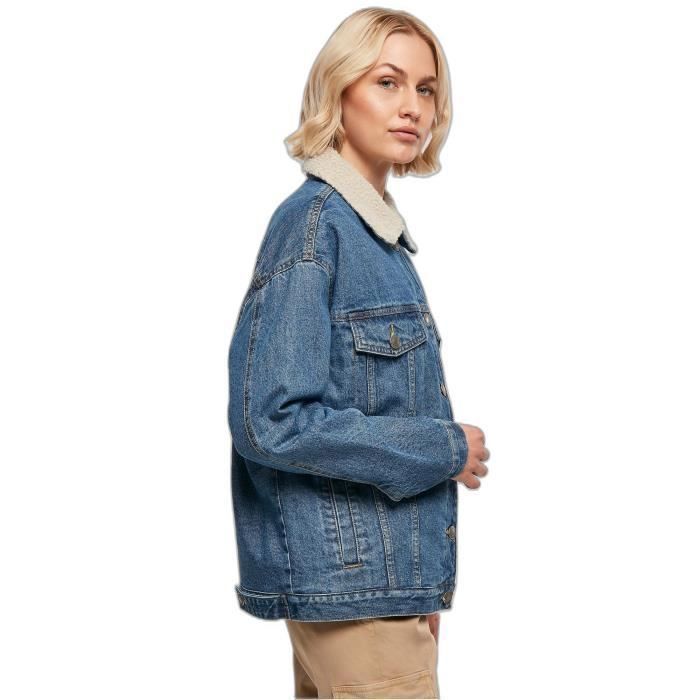 Veste jean hot sale bleu marine femme