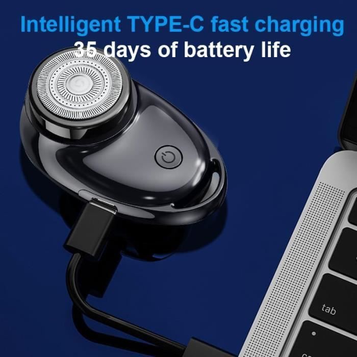 Rasoir électrique Xiaomi Mini Rechargeable Type-C – Affichage Numérique Intelligent, Design Compact Et Silencieux