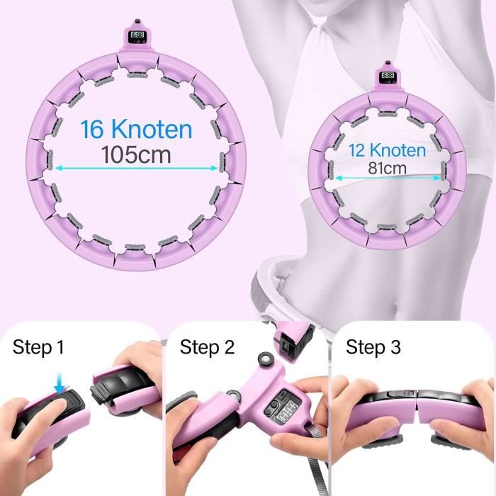 Cerceau D'entraînement Abdominal Souple De 1550 G - Hula à Ressort