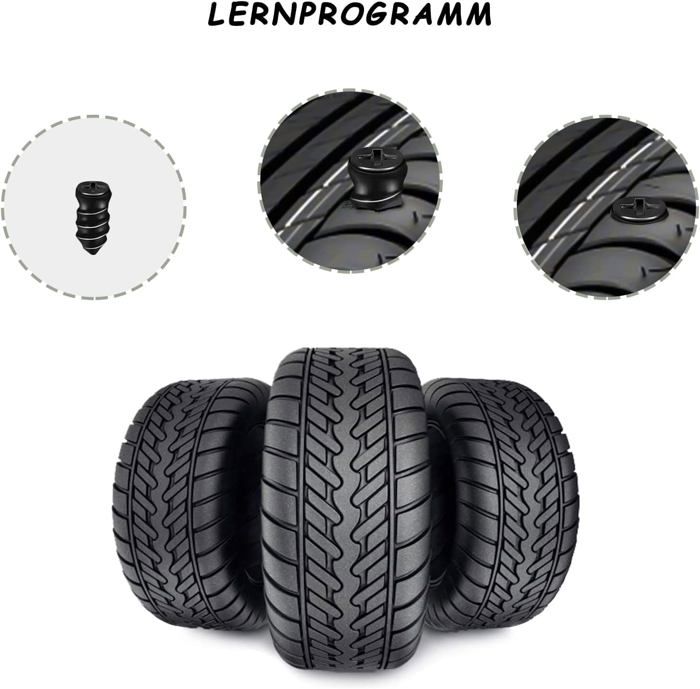 Kit Réparation Pneu 24 Clous Caoutchouc - Pour Voiture Moto VTT