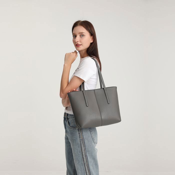 Sac à Main Femme 30x10x26cm Sac Cabas Fourre-tout en Cuir Pu Sac a