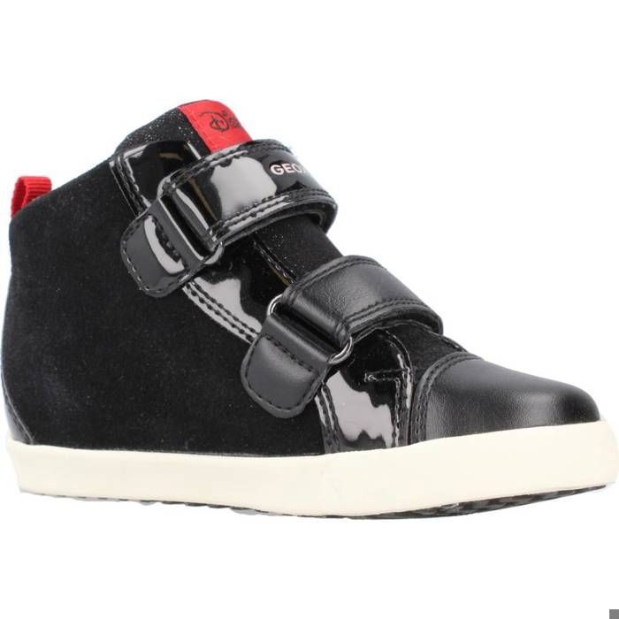 Baskets Geox Fille J Kilwi Girl - Cuir, Semelle Caoutchouc, Tige Cheville