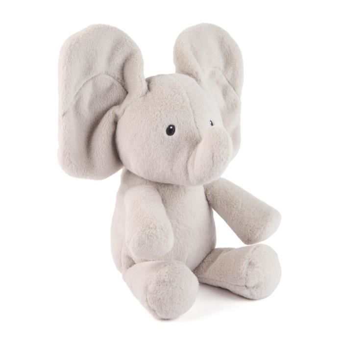 Gund Flappy L'Éléphant – Peluche Animée Interactive Pour Bébé, Cache-cache Avec Oreilles Mobiles, Taille 20 Cm, Jouet Sensoriel Dès 10 Mois