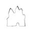 Emporte-pièce Château 5,5 cm emporte-pièce Château BIRKMANN