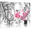 Toile Imprime Belles Fleurs De Cerisier Noir Blanc Completement