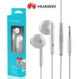 Ecouteur Huawei AM115 mains libre Moitié à l'oreilleavec micro (câble 1.1 m - blanc)-0