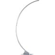 Lampadaire Arc Design Led Luz Argente En Metal Et Acrylique