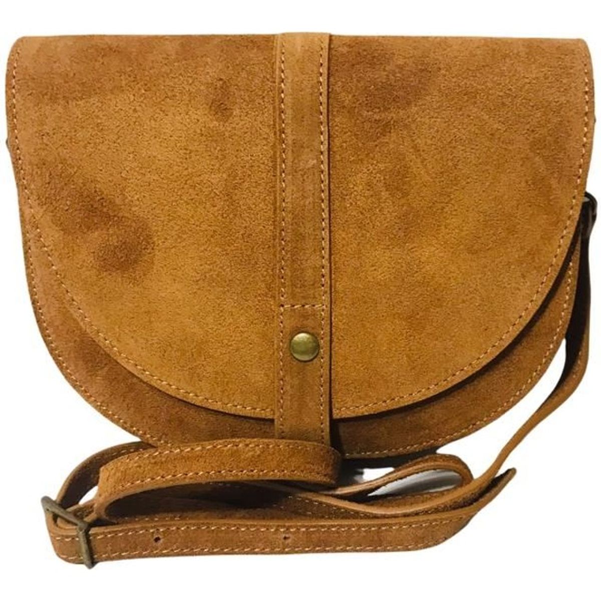 DHDBSac à Main Femmes Cuir Véritable Façon Daim à Bandoulière Porté