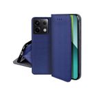 HTDMOBILES Housse etui portefeuille avec coque interieure en silicone pour Xiaomi Redmi Note 13 Pro 5G / Poco X6 5G + film ecran - BLEU MAGNET