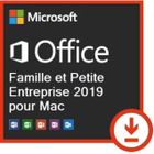 Logiciel - Microsoft - Office 2019 - Famille et Petite Entreprise - MAC OS - Téléchargement