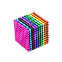 MTEVOTX  Boule de Buck,  Cube Magnétiques, 3mm Jouet Buckyballs Magnétiques, 1000 Billes,Enfants Educatif Jeux Cadeaux(10 Couleurs)
