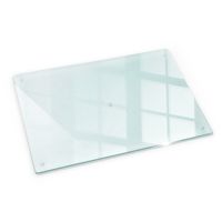 Planche a decouper en verre trempe verre transparent, résistante aux rayures, incassable, à la chaleur Tulup 80x52 cm