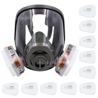 Respirateur de sécurité(Respirateur + Cartouche + Housse + 10pcs Filtre Coton (15 en 1))-LAT