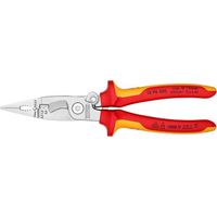 KNIPEX Pince pour installations electriques Isolees pour 1 000 V (200 mm) 13 96 200 T BK (carte LS/blister)