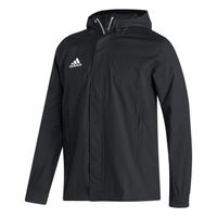 Veste de pluie Adidas pour Hommes - Noir/Blanc - Coupe standard - Résistant à l'eau - Nylon